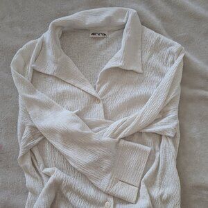 VINTAGE - white creme button up
